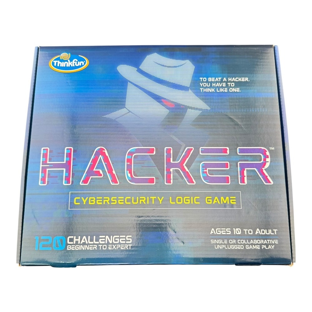 ThinkFun Hacker Cybersecurity Logic Game 120 Challenges Beginner‎ to Expert
